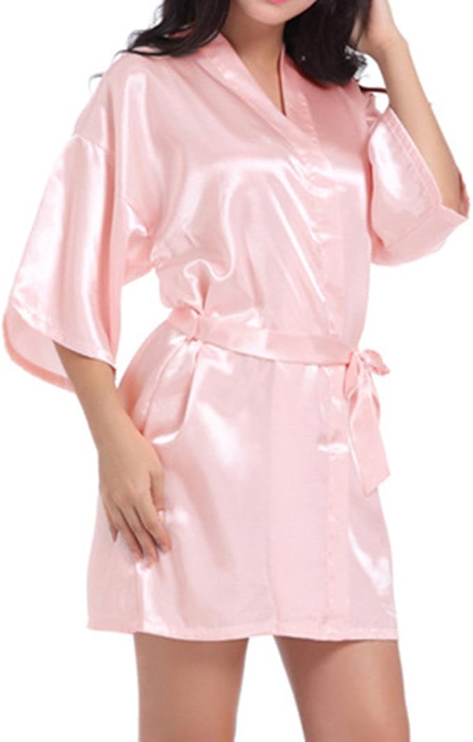 Peignoir Rose "Bridesmaid" - Taille Unique - Accessoire EVJF