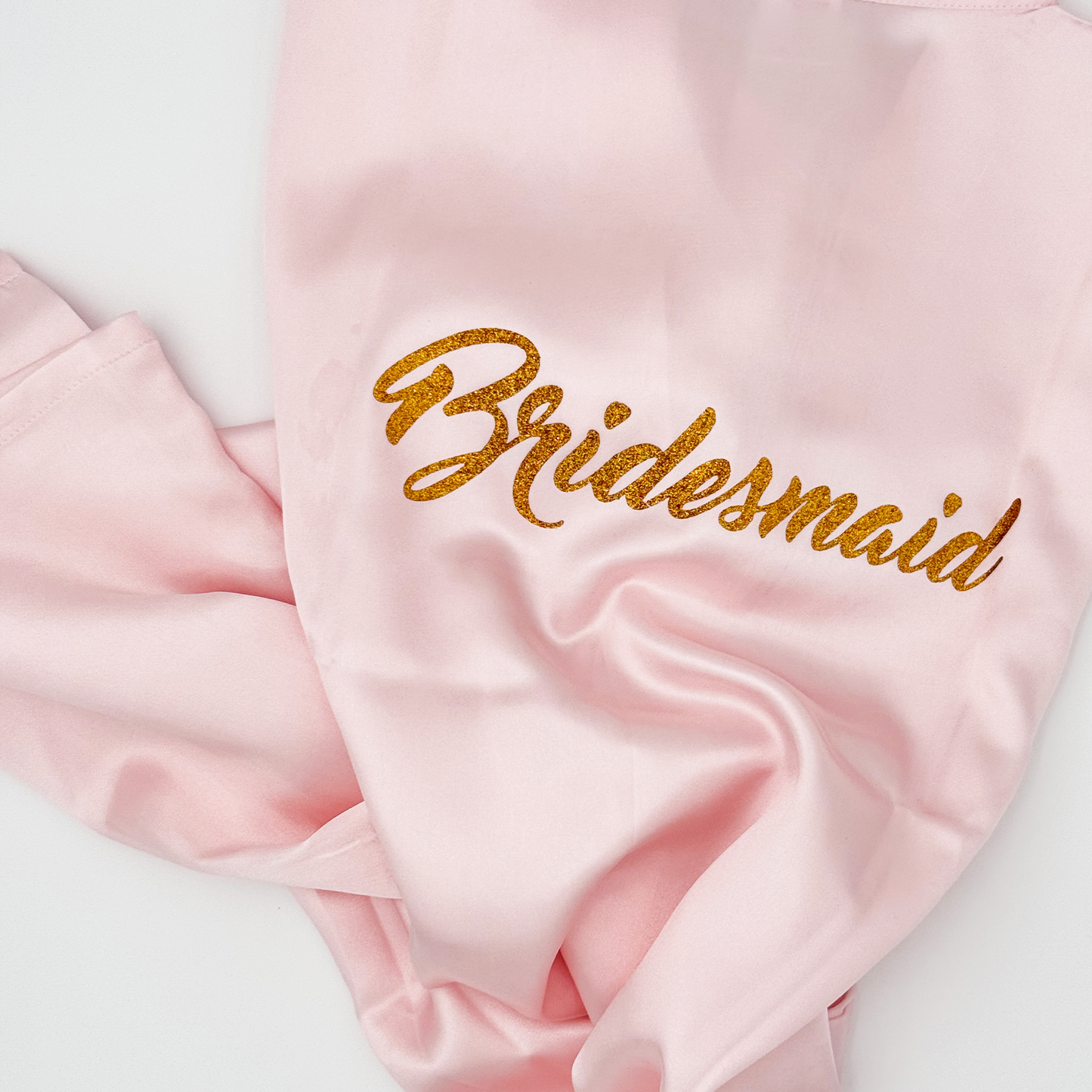 Peignoir Rose "Bridesmaid" - Taille Unique - Accessoire EVJF