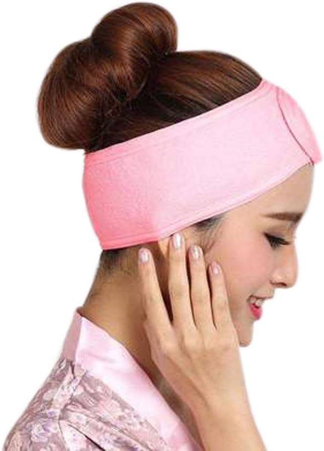 Headband Rose Doux - Bandeau Cheveux pour Soin et Maquillage EVJF
