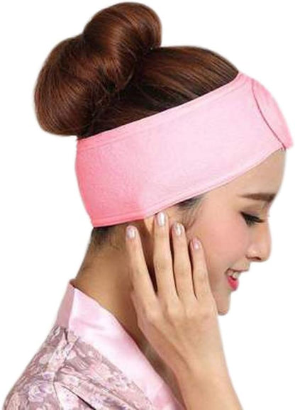 Headband Rose Doux - Bandeau Cheveux pour Soin et Maquillage EVJF