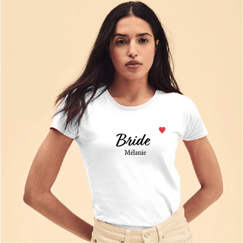 T-shirt Personnalisé Bride – Spécial EVJF