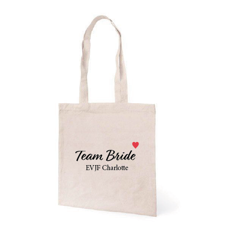 Tote Bag EVJF – Team Bride Personnalisé